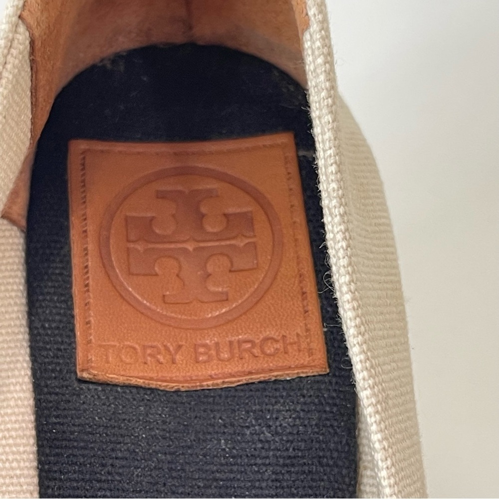 TORY BURCH Filipa Wedge Espadrilles Size 9.5 wedding guest resort wear - Picture 11 of 13